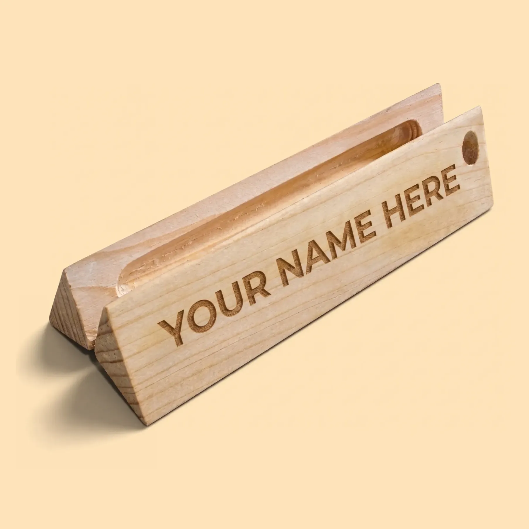 Wooden Name Plate