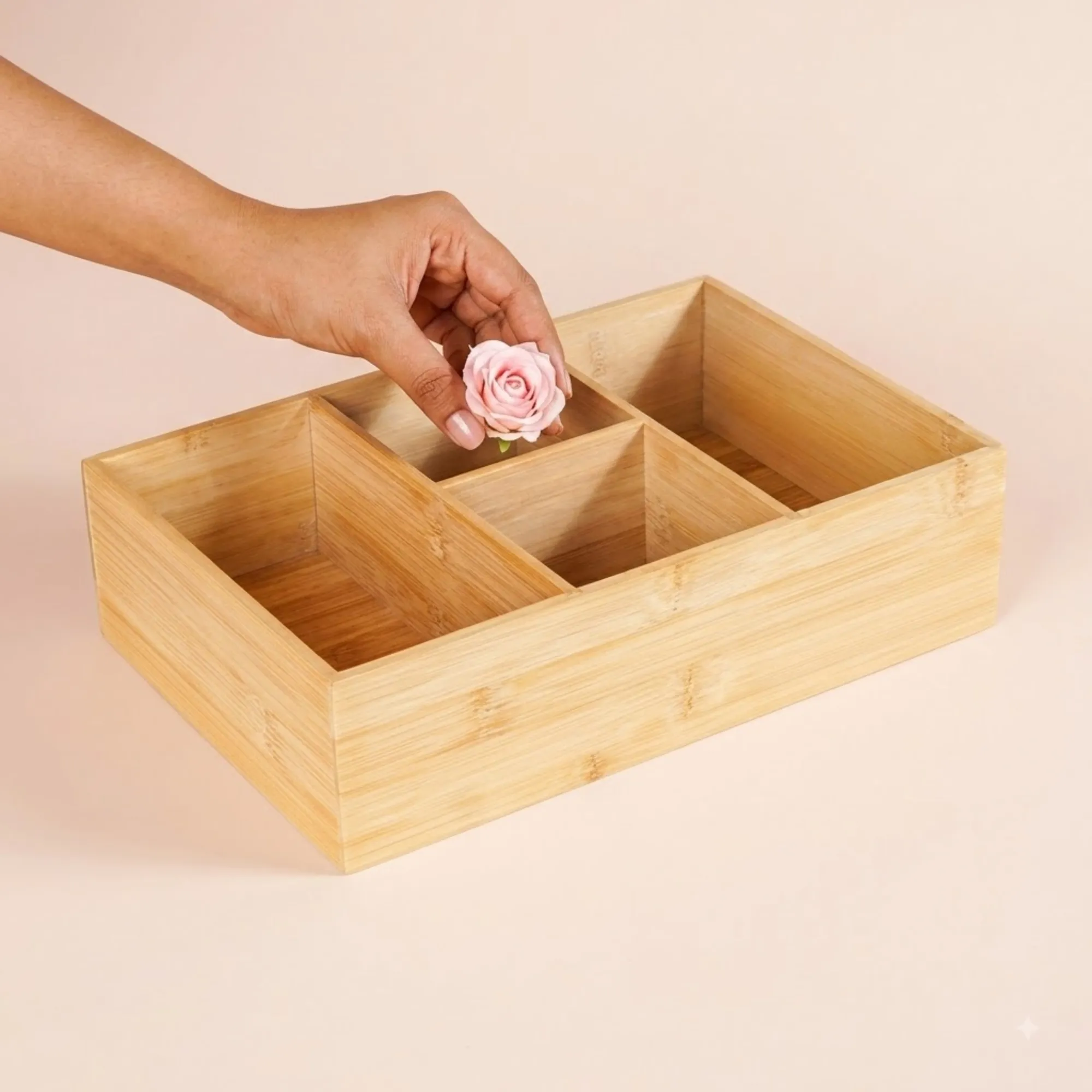 Bamboo Eco Desk / Drawer Organizer view 2