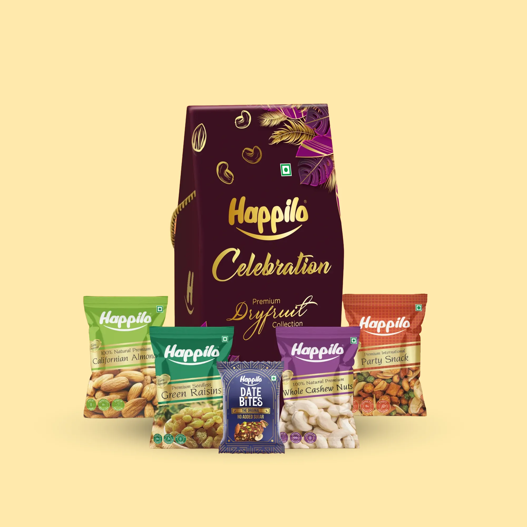 Happilo Dry Fruit Celebration Gift Box for Corporate Gifting view 2