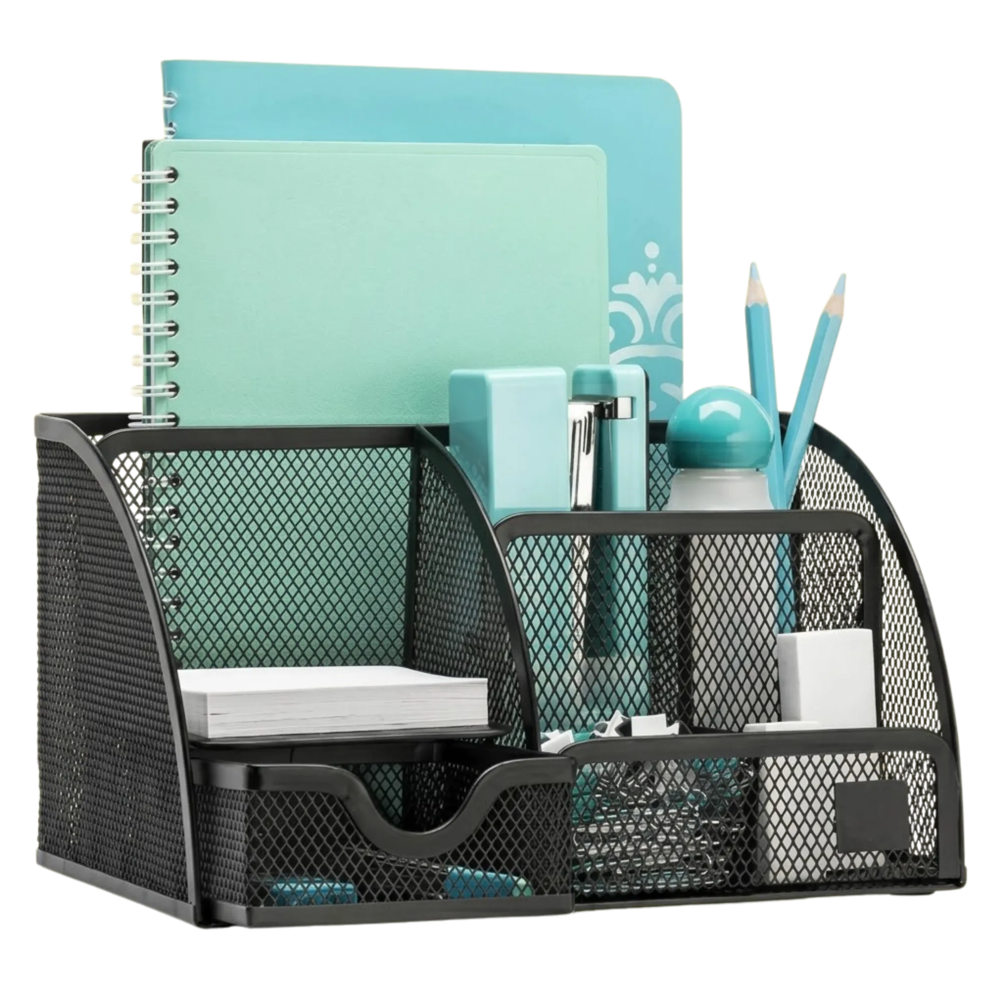 Metal Mesh Multi-Compartment Desk Organizer  view 2