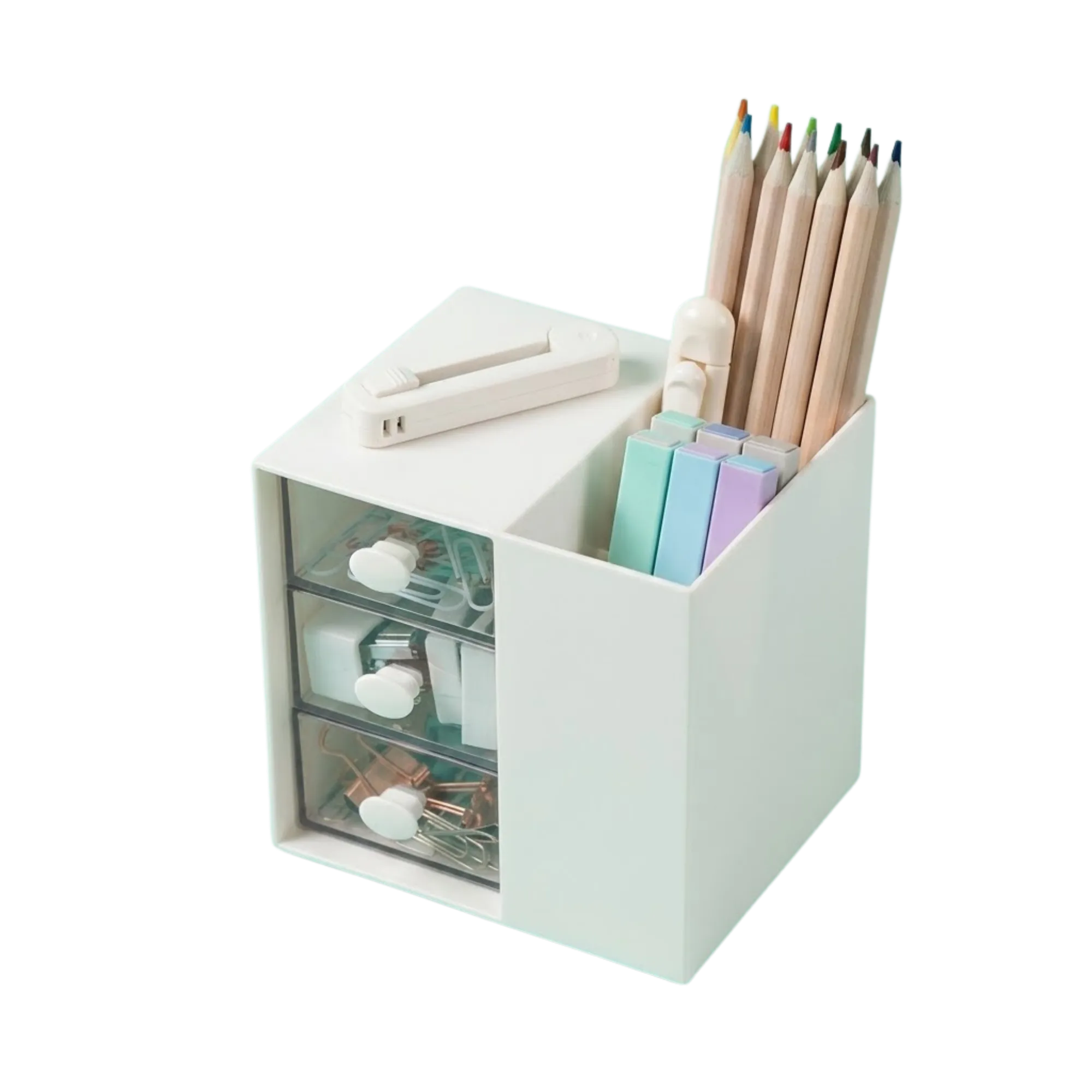 Generic Plastic Multi-Compartment Desk Organizer  view 6