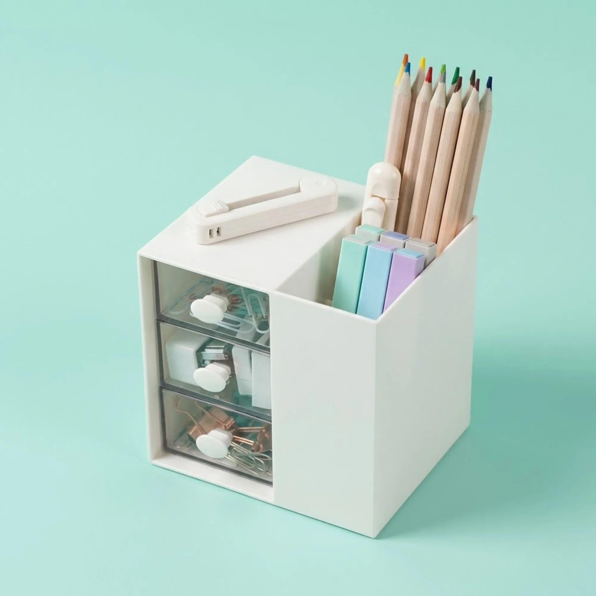 Generic Plastic Multi-Compartment Desk Organizer  view 7