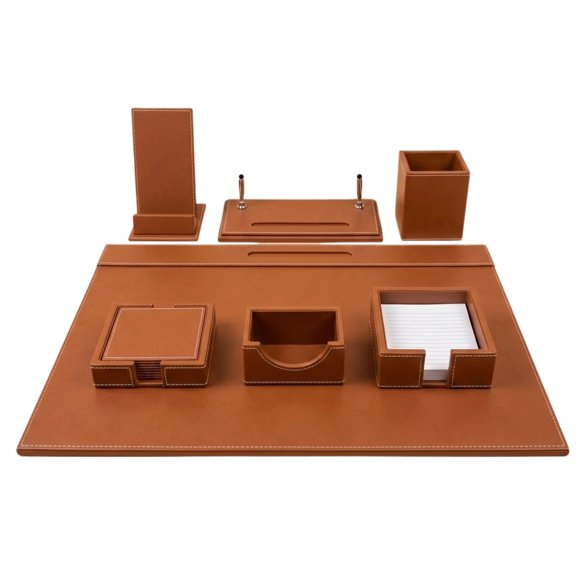 Premium Genuine Leather Desk Organizer Set  view 3