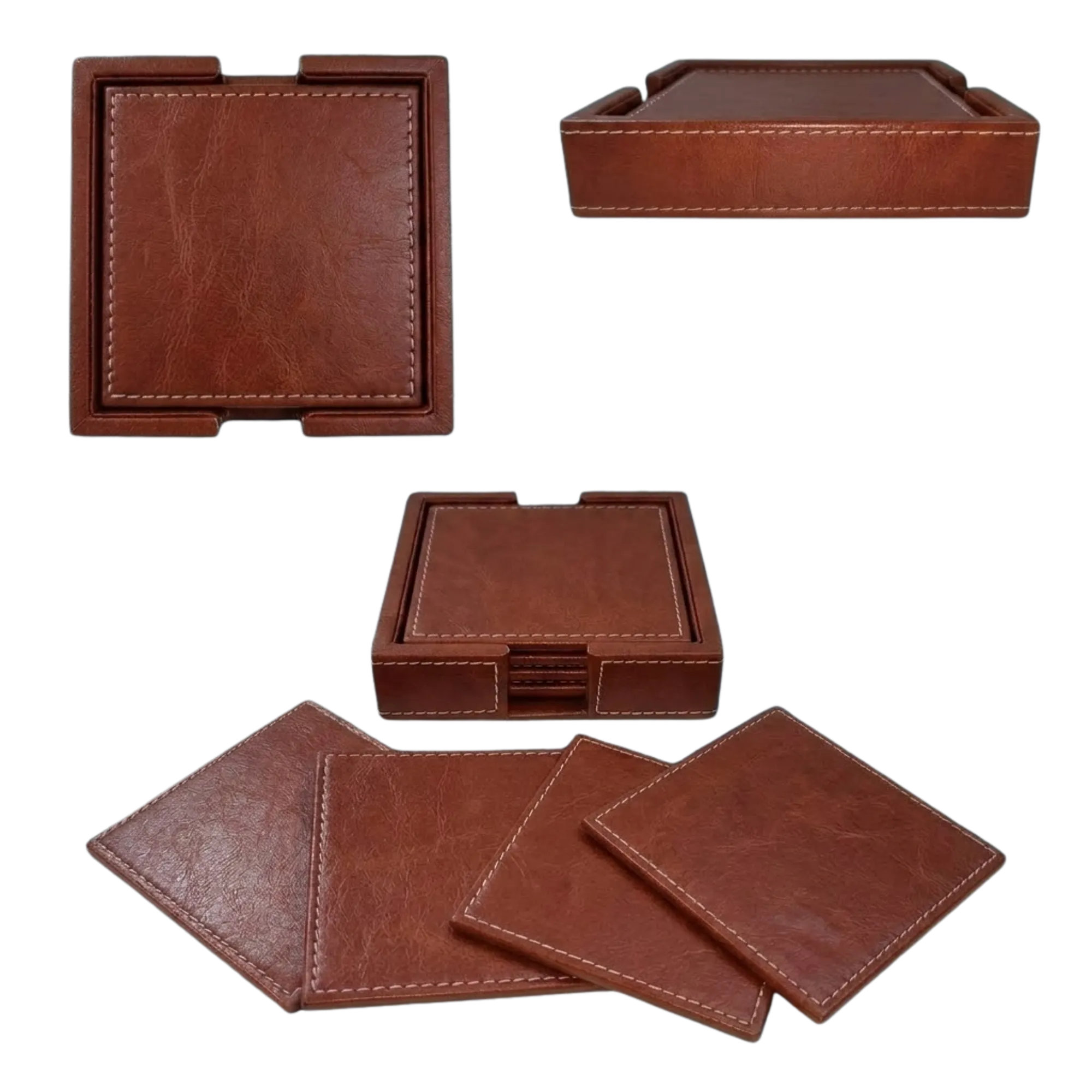 Premium Genuine Leather Desk Organizer Set  view 7