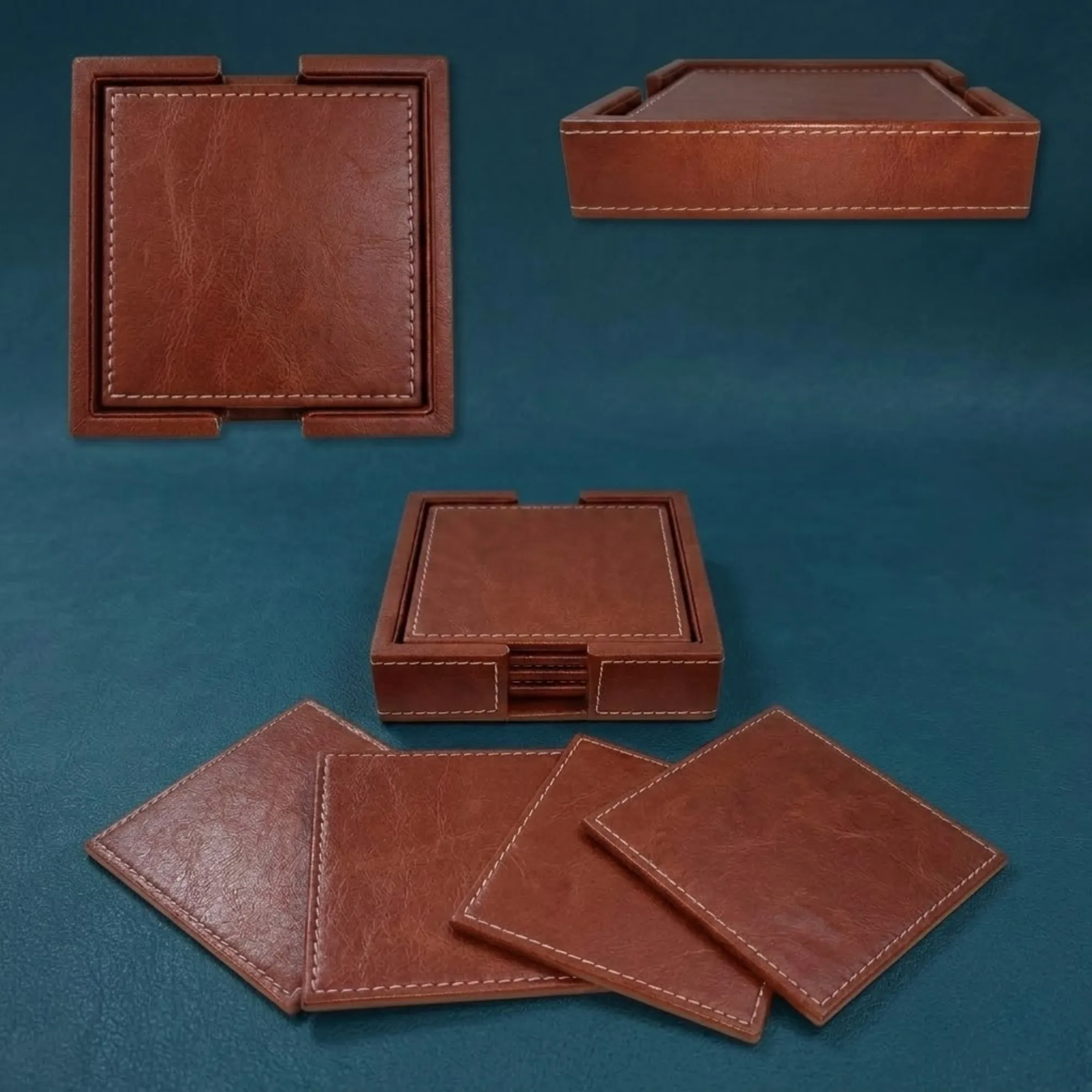 Premium Genuine Leather Desk Organizer Set  view 8