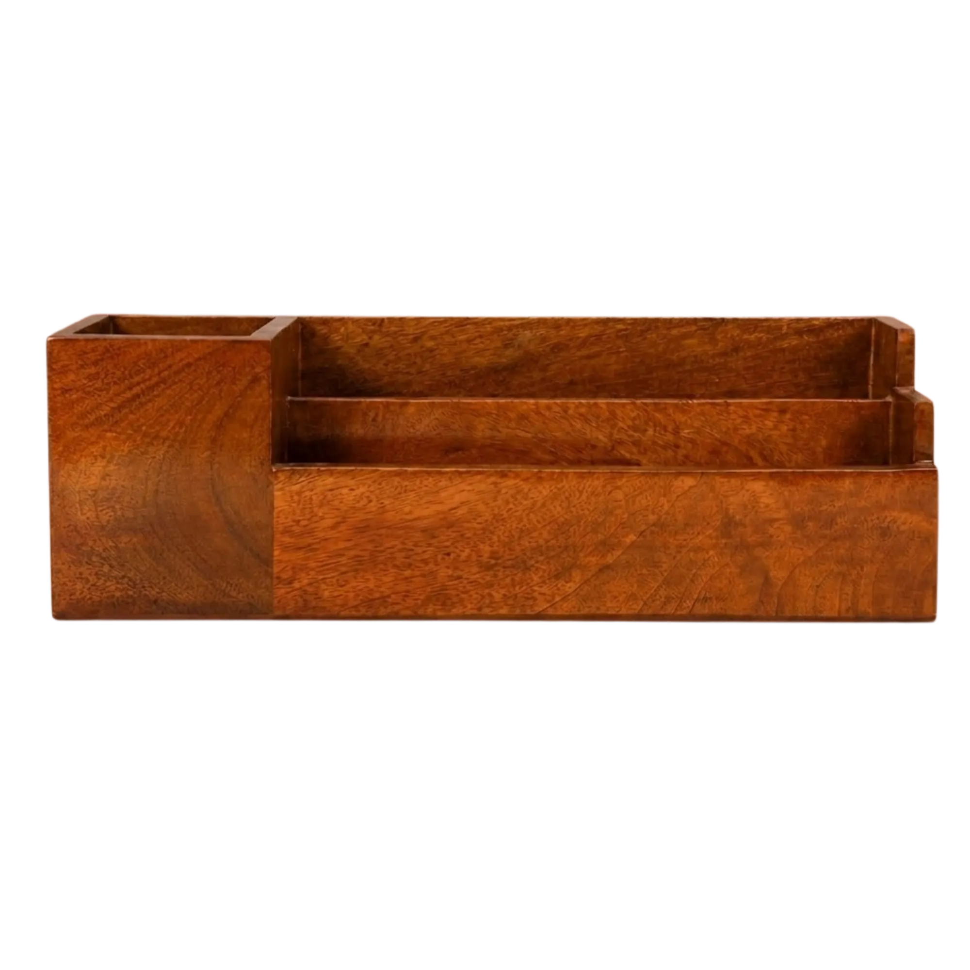 Wooden Multi-Compartment Desk Organizer  view 3