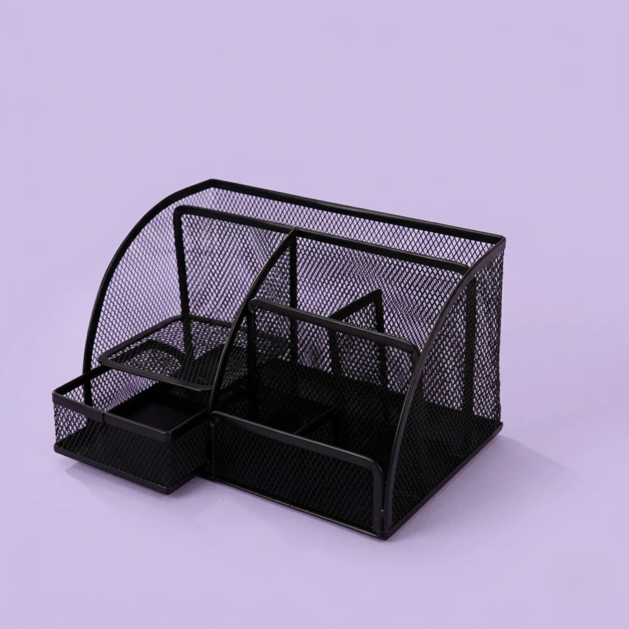 Metal Mesh Multi-Compartment Desk Organizer  view 12