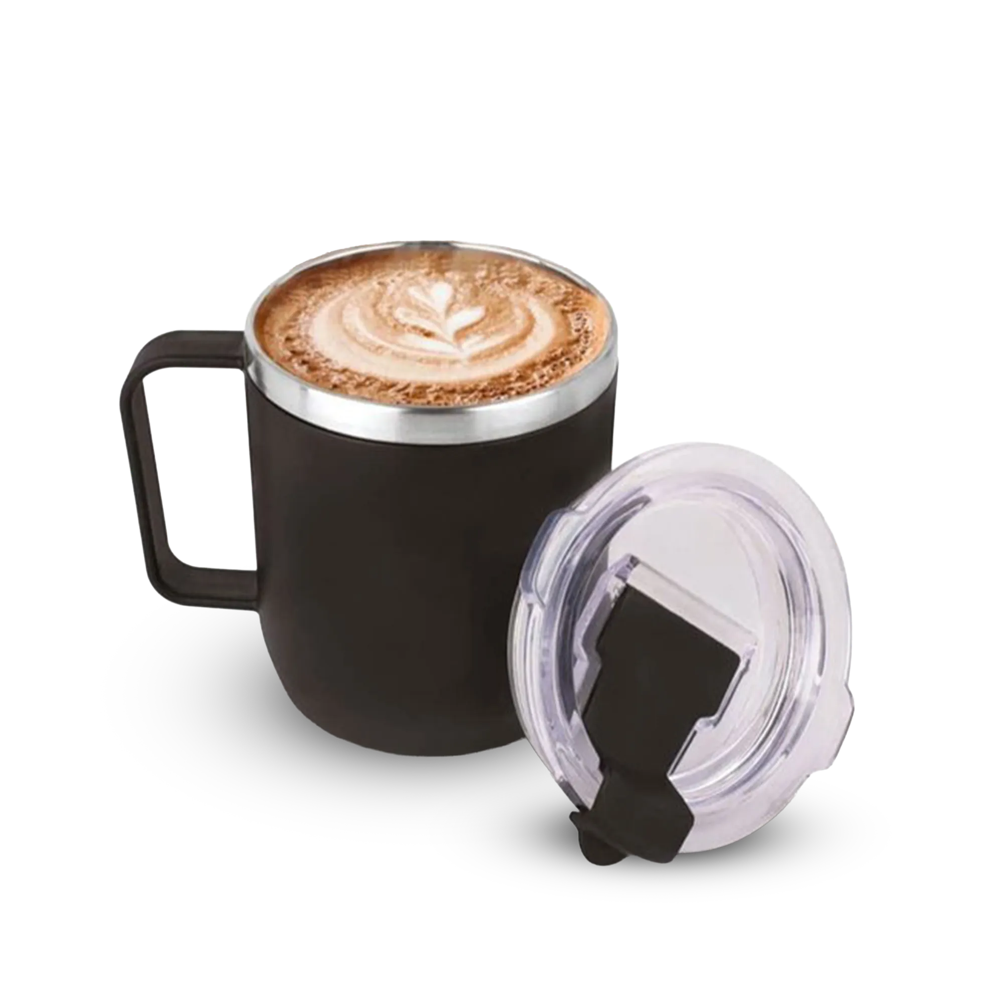 Generic Double-Wall Flip-Top Travel Mug  view 2