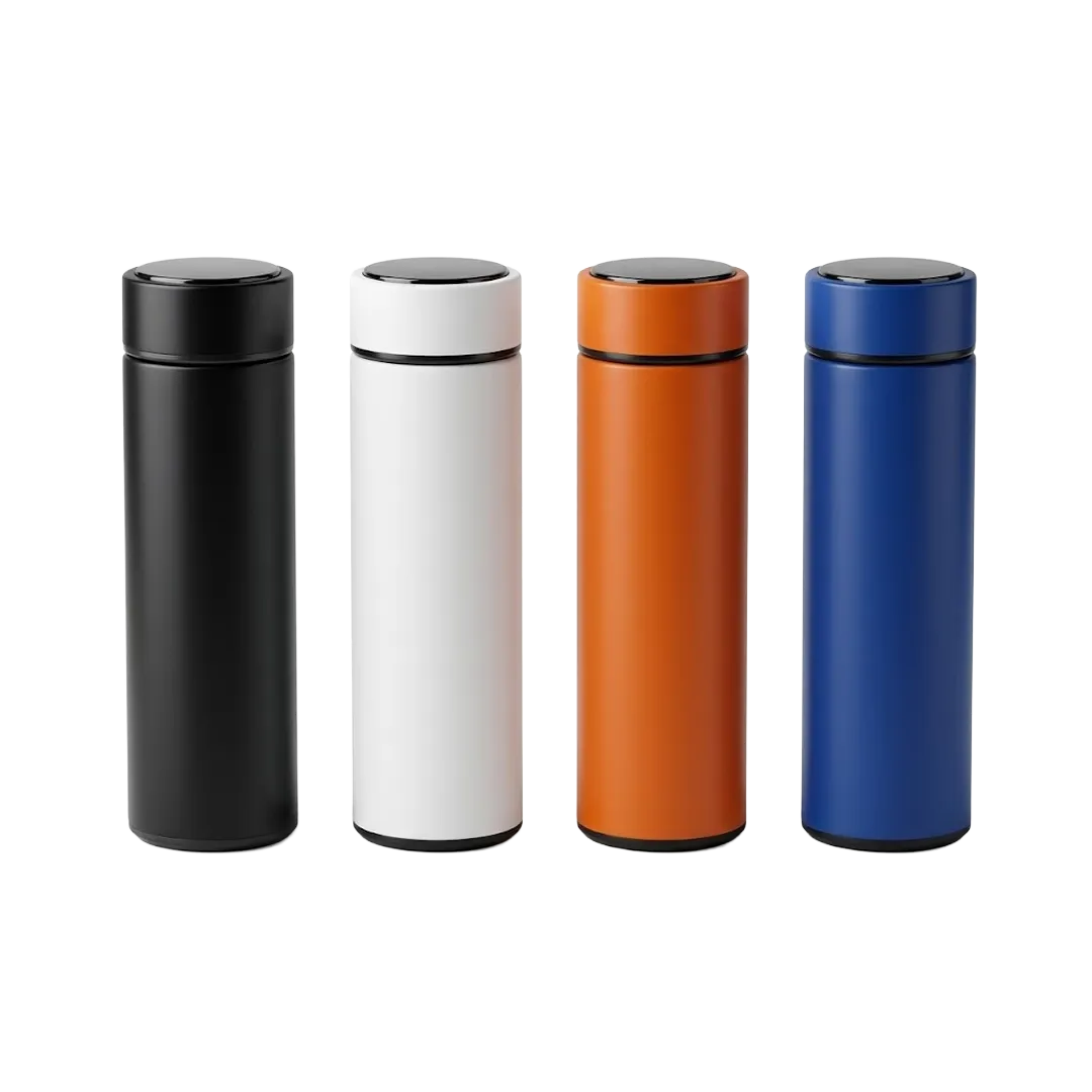 Stainless Steel Vacuum Flask - Temperature Display / Standard view 2
