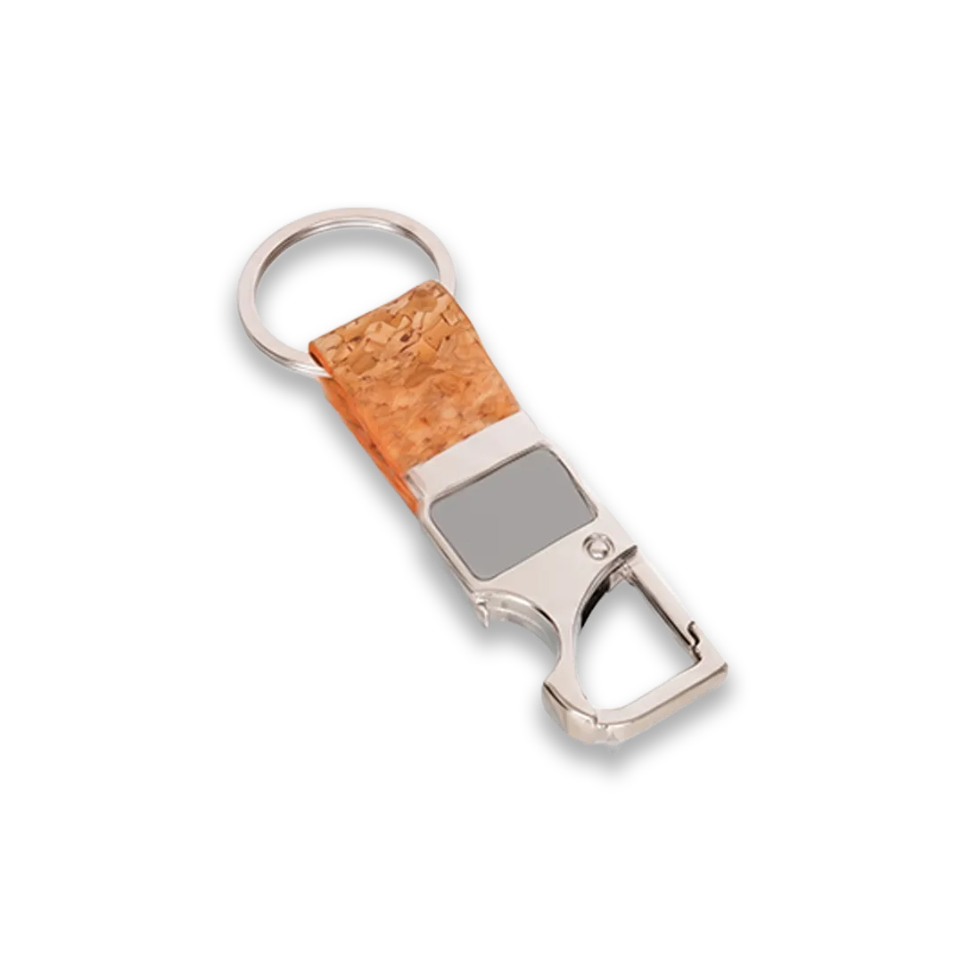 Leather-Strap Metal Keychain view 5