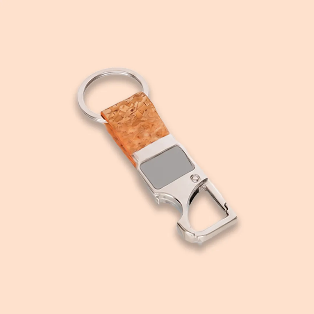 Leather-Strap Metal Keychain view 6