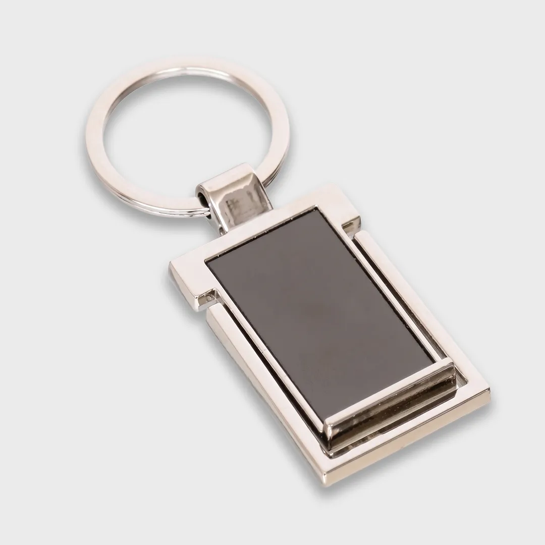 Metal Keychain with Folding Mobile Stand view 2