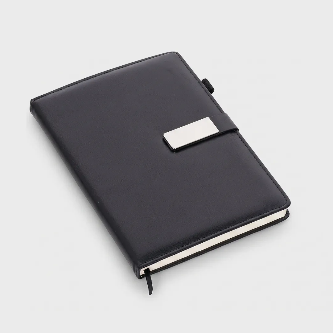 Branded A5 PU Leather Executive Notebook Diary view 2