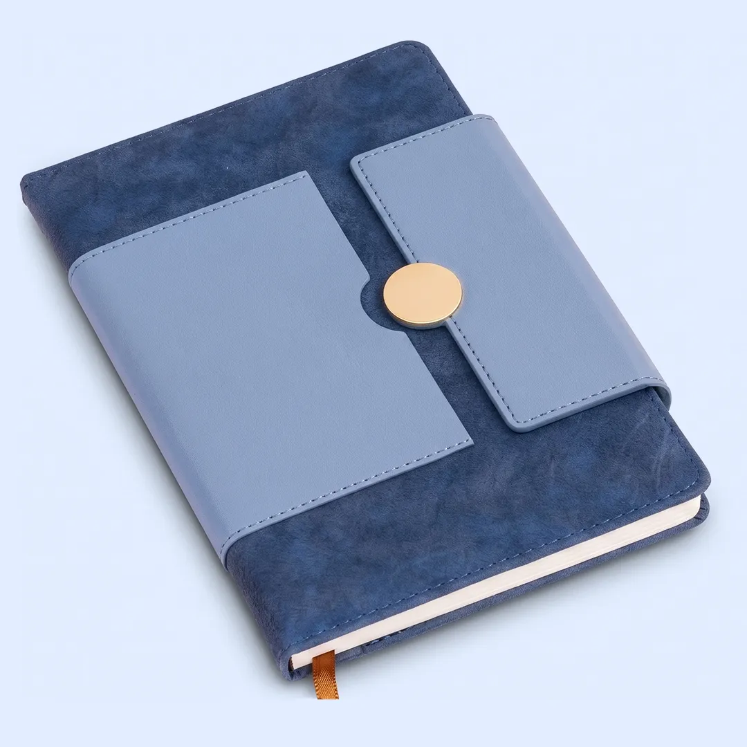 A5 Button-Flap PU Leather Diary view 4
