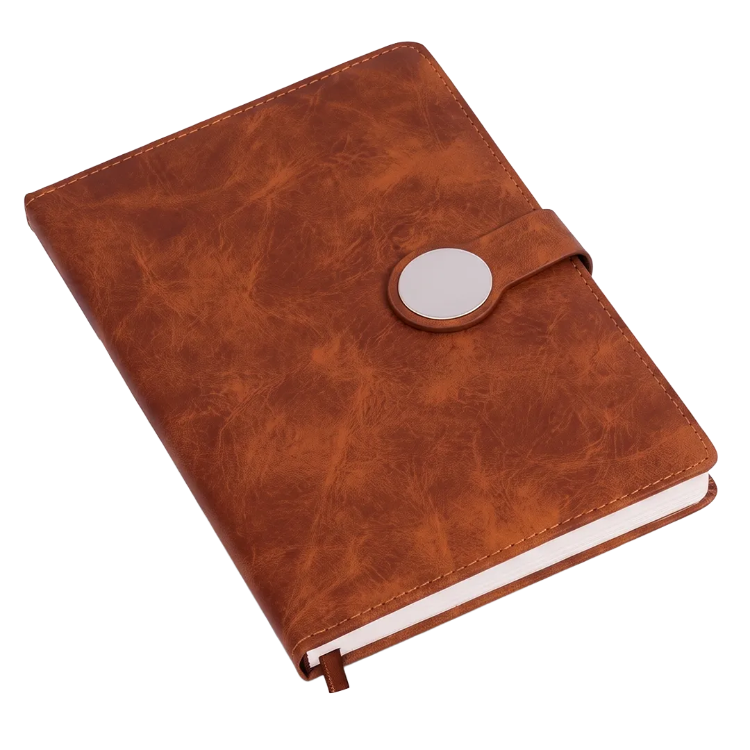 A5 Button-Flap PU Leather Diary view 5